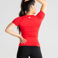 Power Seamless T-Shirt | Red