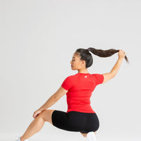 Power Seamless T-Shirt | Red